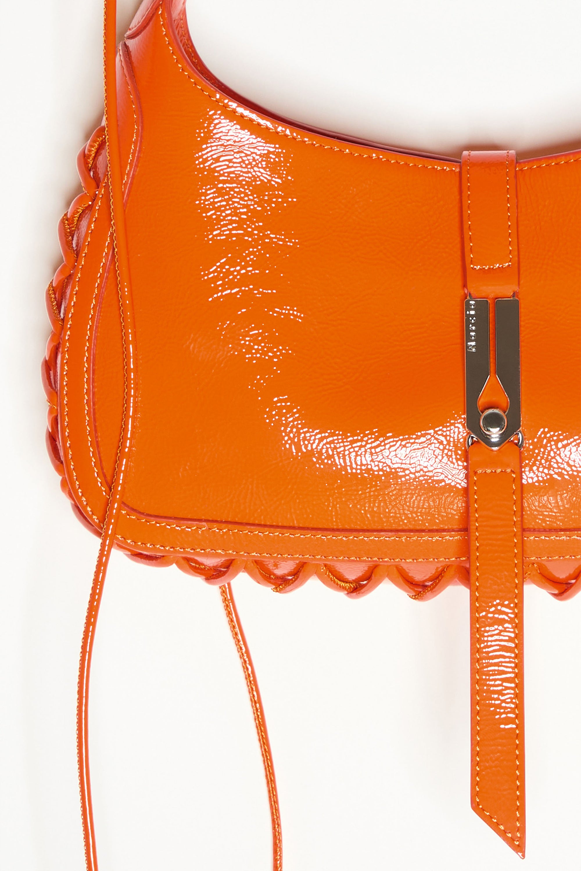 HEARTBREAKER BAG in glossy orange