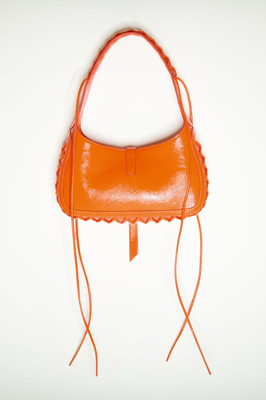 HEARTBREAKER BAG in glossy orange