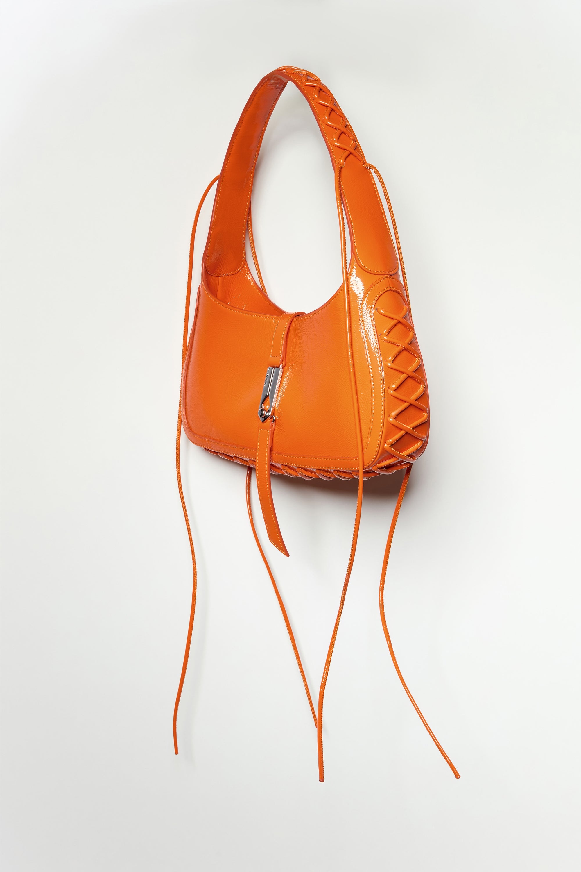 HEARTBREAKER BAG in glossy orange