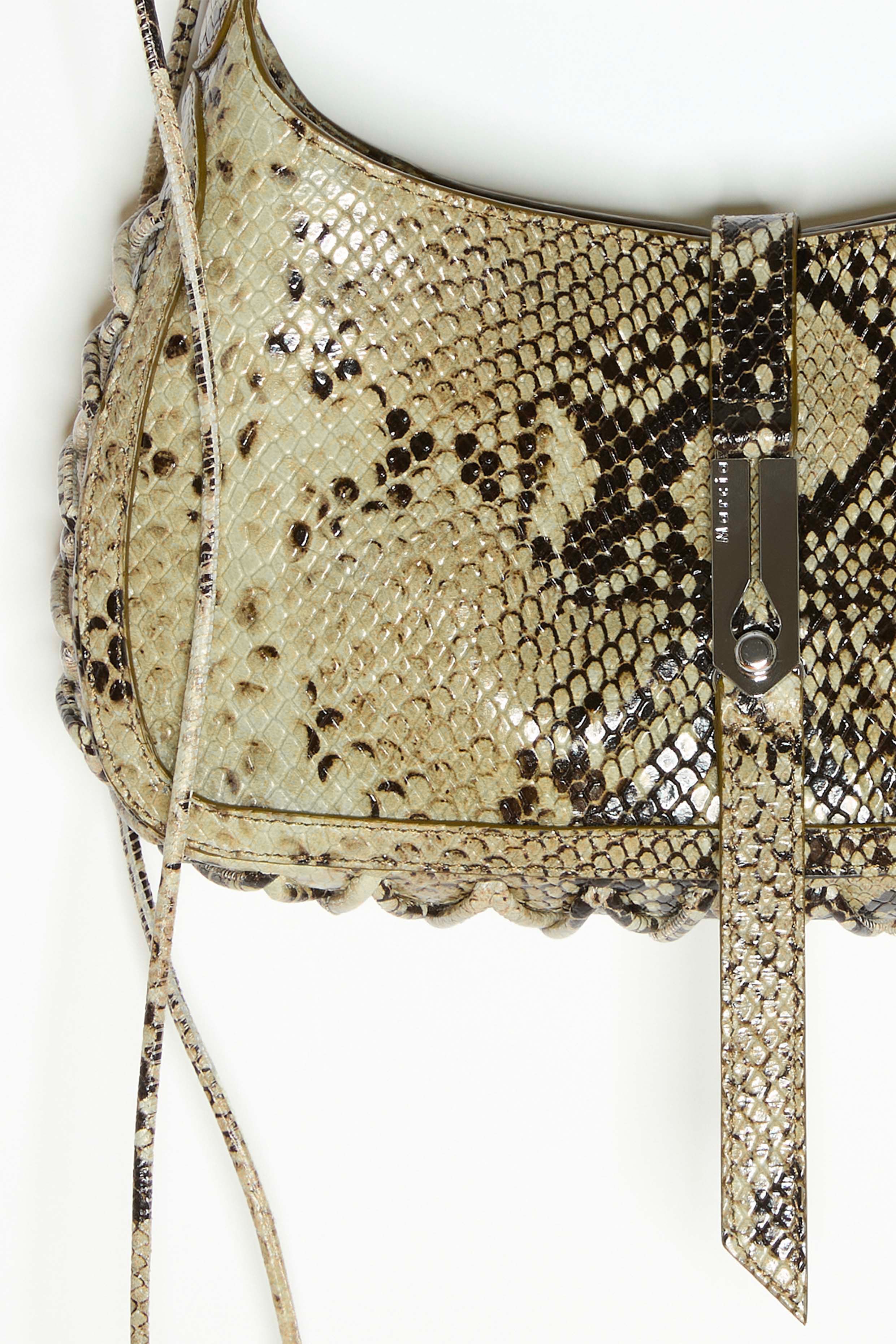 HEARTBREAKER BAG in beige python