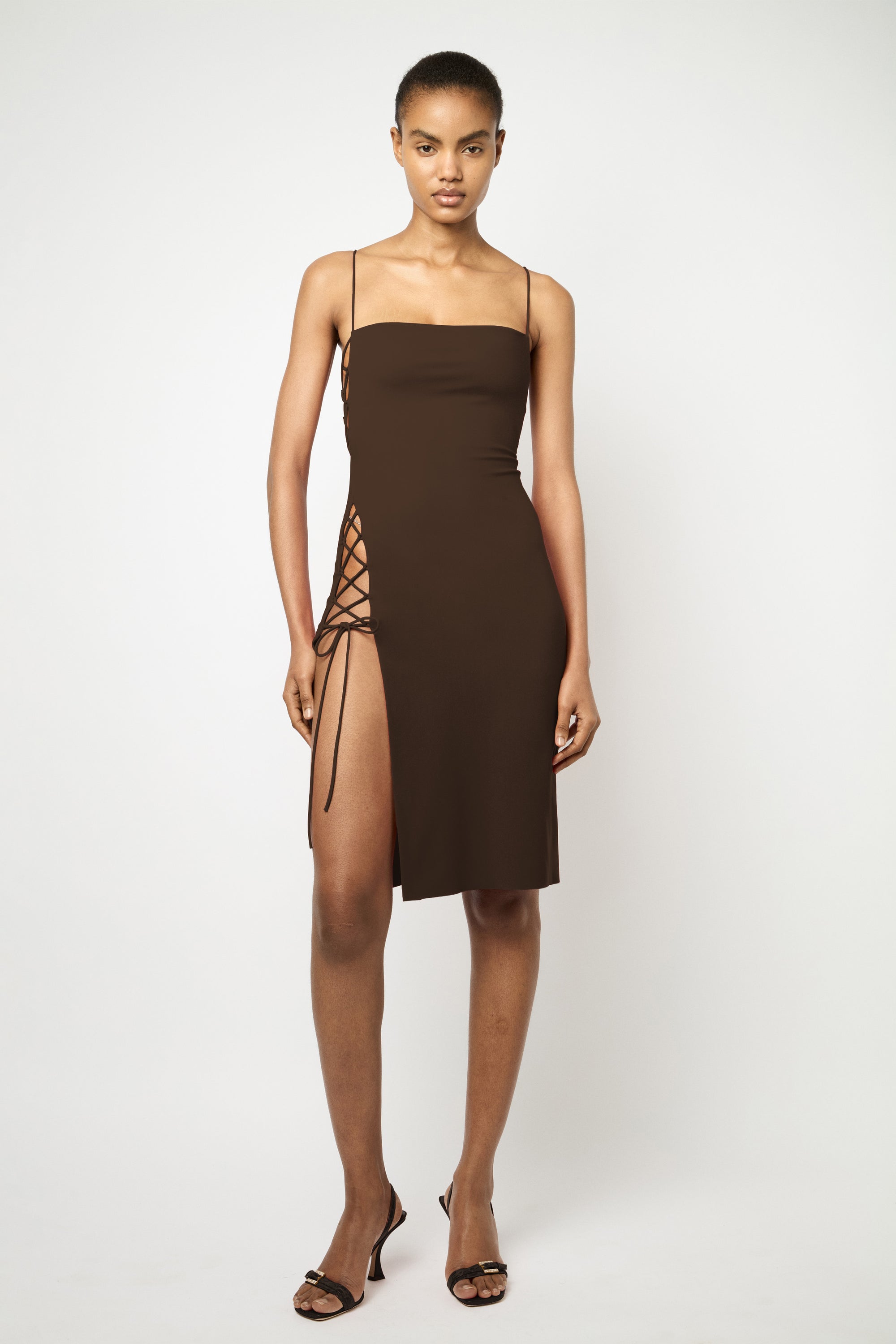 HEARTBREAKER DRESS in chocolate